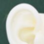 Genuine Green Onyx Huggie Hoop Earrings Sterling Silver, thumbnail 5 of 8