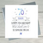 70th Birthday Personalised Greeting Card, thumbnail 2 of 3