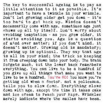 80th Birthday Gift, Being 80 Quotes Print, 2 of 8