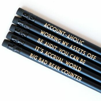 Funny Accountant Pencil Set: Be Audit You Can Be, 2 of 7
