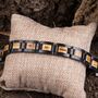 Paracas Engraved Stainless Steel And Olive Wood Bracelet, thumbnail 1 of 8