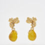 Golden Pear Drop Gold Earrings, thumbnail 4 of 8