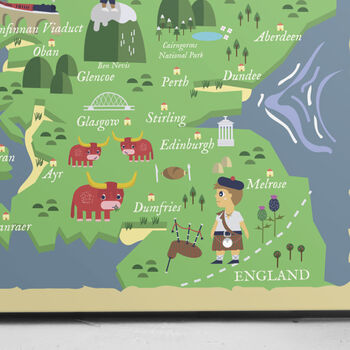 Illustrated Map Of Scotland Children's Print, 3 of 3