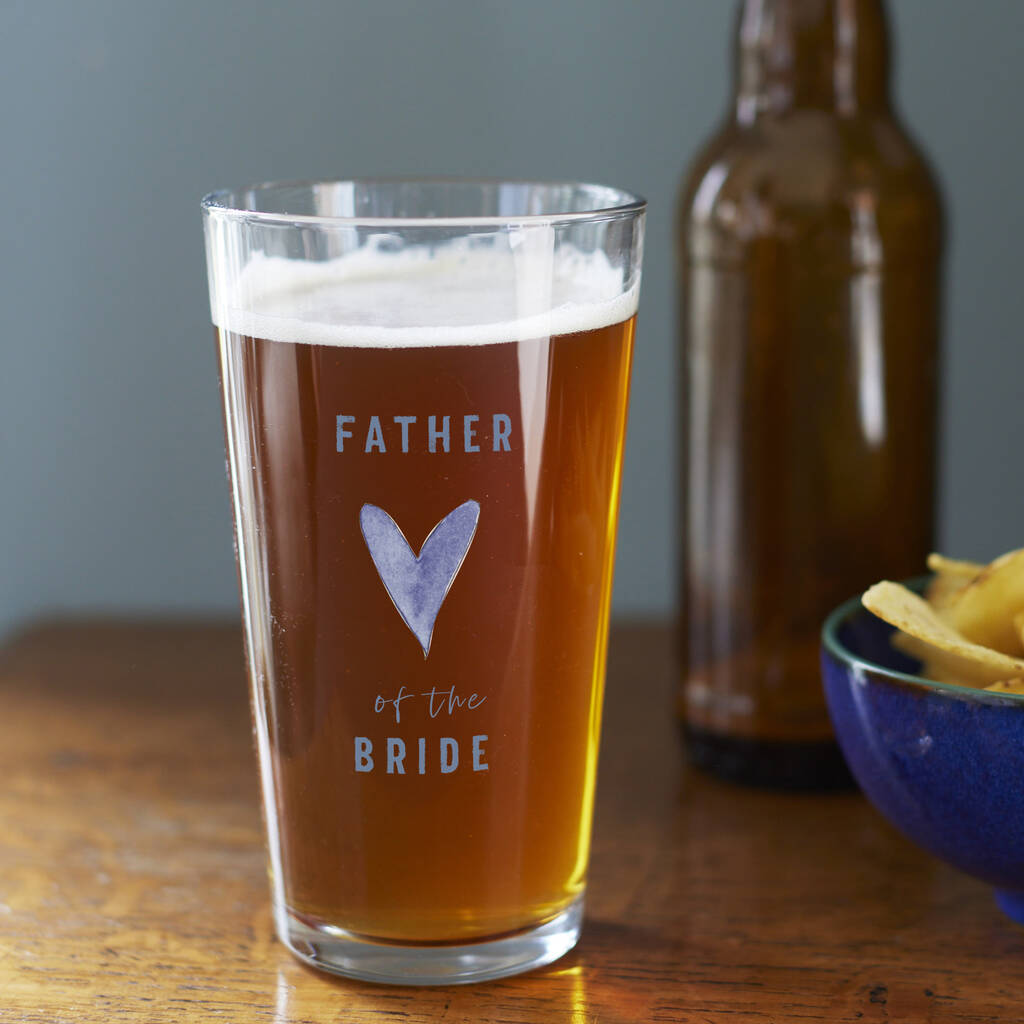 Father Of The Bride Pint Glass By This Is Nessie Father Of The Bride Pint Glass By This Is Nessie