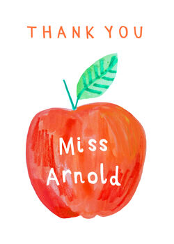 Personalised Thank You Teacher Card, 2 of 3