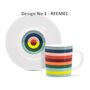 Coloured On Trend Porcelain Espresso Cup And Saucer, thumbnail 3 of 8