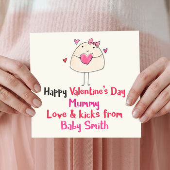 Happy Valentines Day Mummy From The Bump Card, 2 of 2