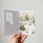 Retro Christmas Cut Out Window Greetings Cards Set, thumbnail 8 of 12