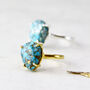Sterling Silver Or Gold Plated Turquoise Ring, thumbnail 1 of 10