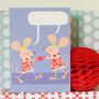 Personalised Christmas Two Mice Card, thumbnail 5 of 5