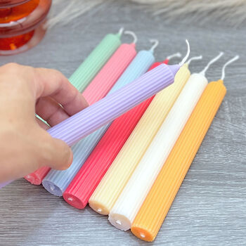 Pastel Dinner Candles Soy Wax Taper Candle, 5 of 7