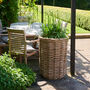 Woven Round Rattan Planter, thumbnail 3 of 8