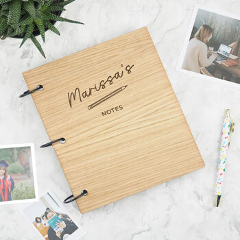 Personalised Pencil Scrapbook For Students Her, 3 of 12