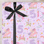 Three Sheets Of Children's 5th Birthday Unicorn Wrapping Paper, thumbnail 1 of 2