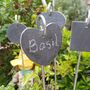 Shaped Slate Herb And Plant Markers With Steel Spikes, thumbnail 1 of 2