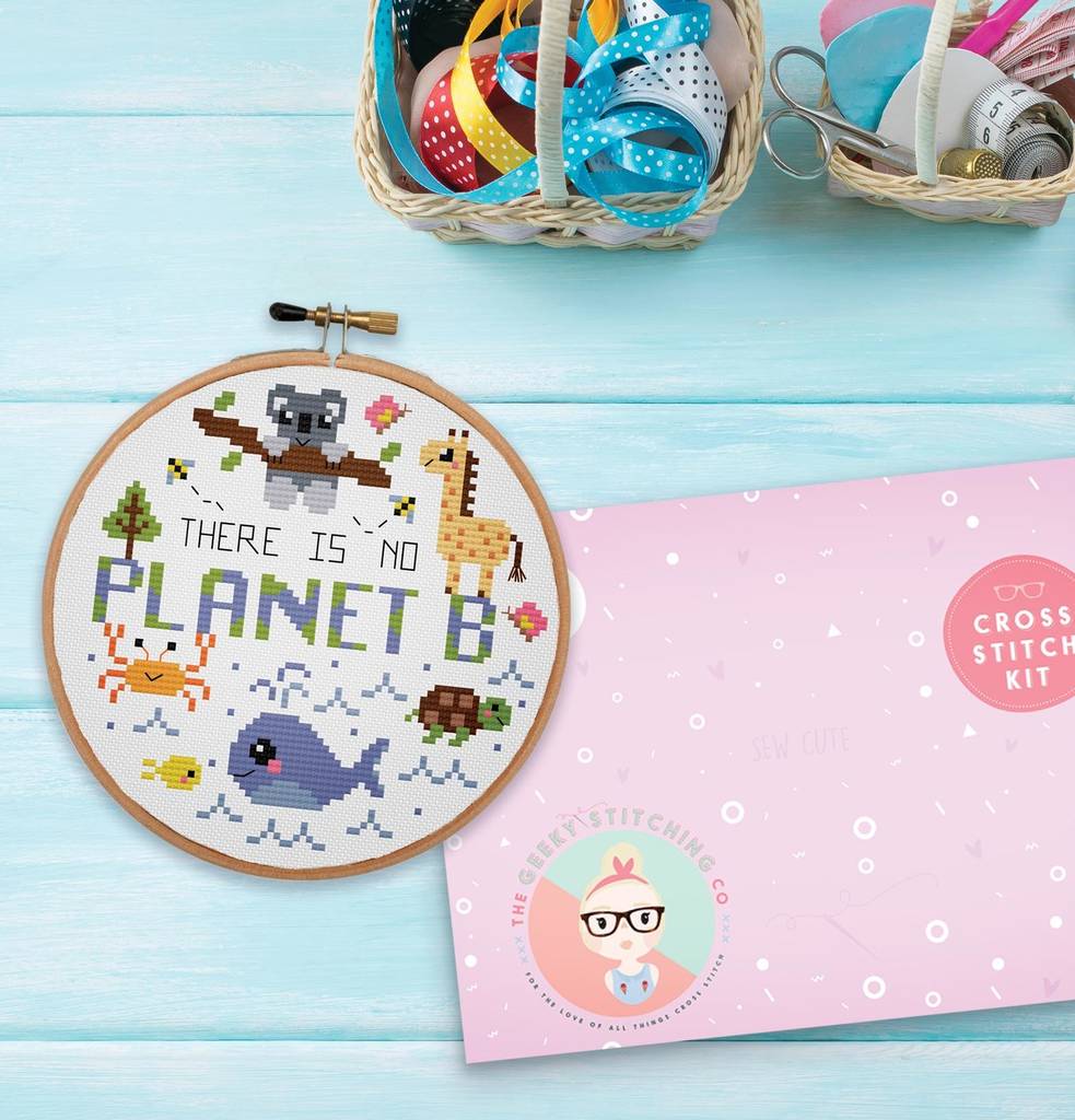 'There Is No Planet B' Cross Stitch Kit
