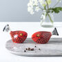 Handmade Fish Salt And Pepper Shakers In Red, thumbnail 1 of 2