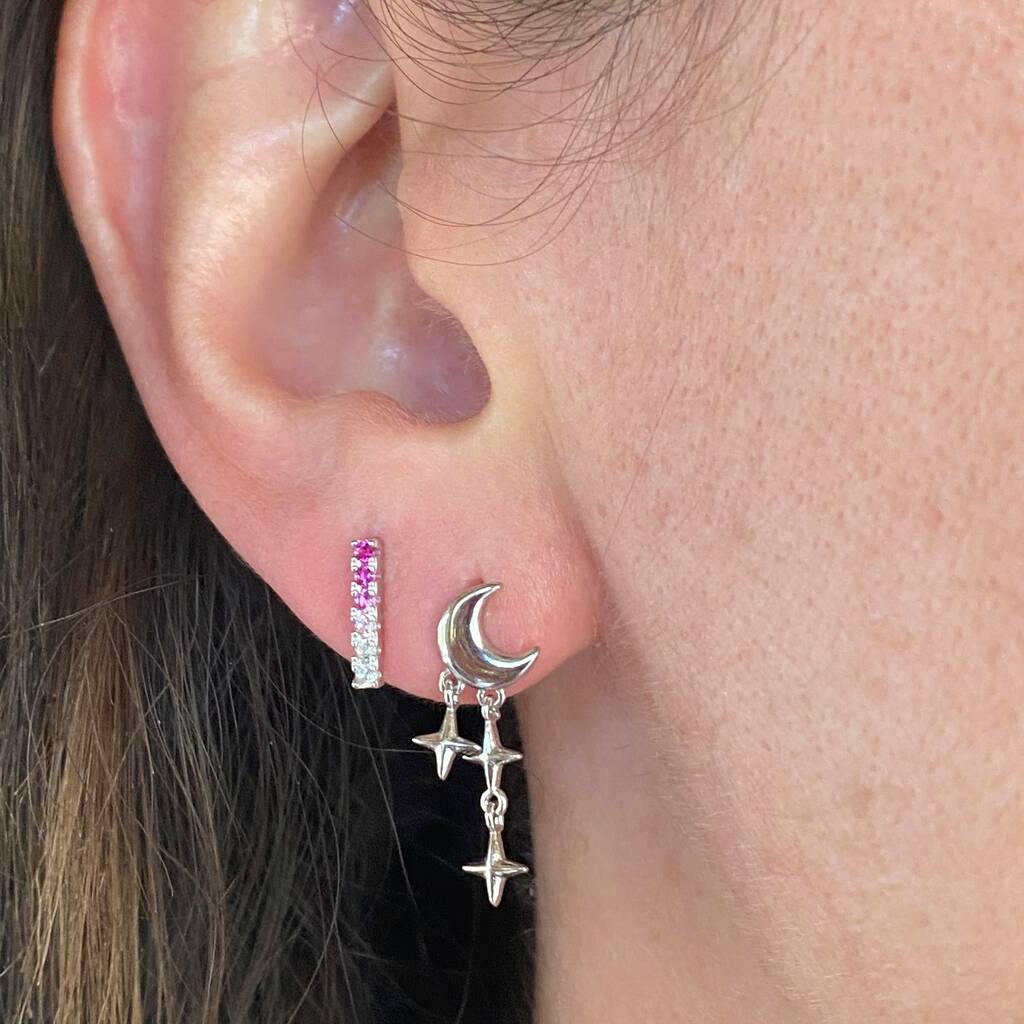 Ruby Bar Stud Earrings By Francesca Rossi Designs Ruby Bar Stud Earrings By Francesca Rossi Designs