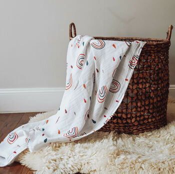 100% Cotton Swaddle Blanket, 2 of 3
