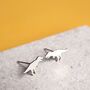 Sterling Silver T Rex Stud Earrings, thumbnail 1 of 6