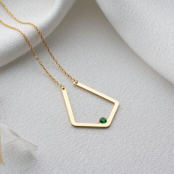 Eternal Bond Ring Holder Birthstone Necklace, 10 of 12