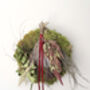 Dried Moss Wreath With Swag, thumbnail 3 of 4