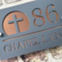 Personalised Cross House Sign Acrylic, thumbnail 3 of 6
