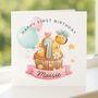 Personalised First Birthday Card For Baby Girl Daughter, thumbnail 7 of 8