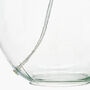 Clear Glass And Grey Shade Table Lamp, thumbnail 9 of 10