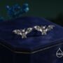Bat Skeleton Stud Earrings In Sterling Silver, thumbnail 1 of 11