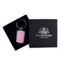 Pink Turkish Flower Millefiori Handprinted Keyring, thumbnail 3 of 9