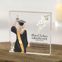 Personalised Graduation Gift For Her | Custom Acrylic Block For Daughter, Friend, Sister, Granddaughter Or Niece, thumbnail 1 of 5