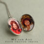 Personalised Violet Sterling Silver Oval Locket, thumbnail 7 of 8