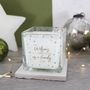 First Christmas As A Family Snowflake Scented Candle, thumbnail 4 of 4