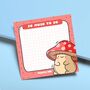 Mushroom Sticky Notes | Cute Stationery, thumbnail 1 of 5