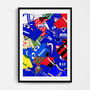 Portsmouth Football Shirt Mash Up Print, thumbnail 2 of 3