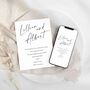 Script Digital Or Printable Download Wedding Invitation, thumbnail 4 of 5