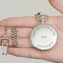 Personalised Meet Me At The Altar Wedding Pocket Watch, thumbnail 3 of 6