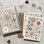 Watercolour Christmas Dinner Card Set Of Six, thumbnail 1 of 7