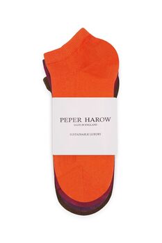 Four Pack Essential Men's Trainer Socks Sunset, 2 of 3
