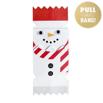 Cracking Cuties Snowman Christmas Cracker Card, 2 of 2