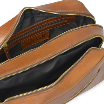 Personalised Leather Washbag, 8 of 11