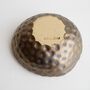 Handmade Navy Blue And Gold Ceramic Ring Dish, thumbnail 5 of 8