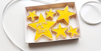 Hand Iced 'You're A Star' Letterbox Cookie Set, 2 of 3