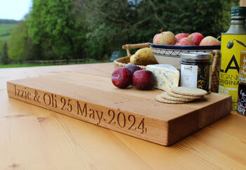 Engraved Oak Chopping Board, 6 of 10