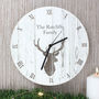 Personalised Highland Stag Clock, thumbnail 1 of 4