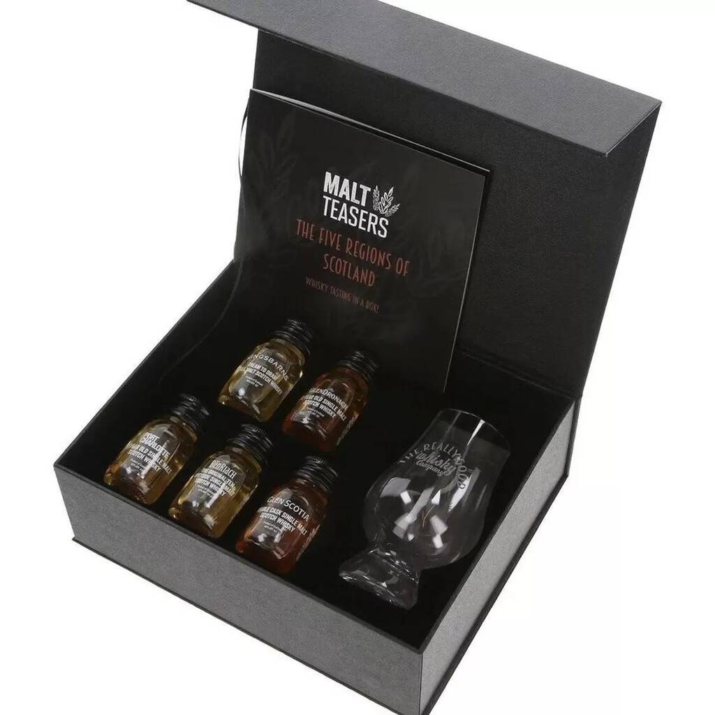 Five Regions Of Scotland Whisky Tasting Gift Set, 1 of 2