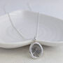 Silver Fingerprint Nugget Pendant, thumbnail 1 of 7