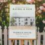 Custom Watercolour Illustration Wedding Venue Welcome Sign, thumbnail 1 of 5