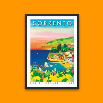 Sorrento, Italy Illustrated Travel Print, 8 of 8